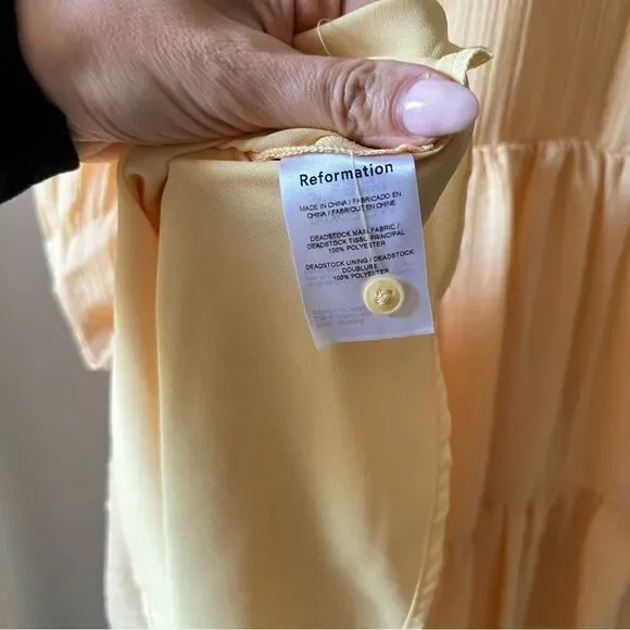 Reformation Estate Dress in Zest - Picture 8 of 8